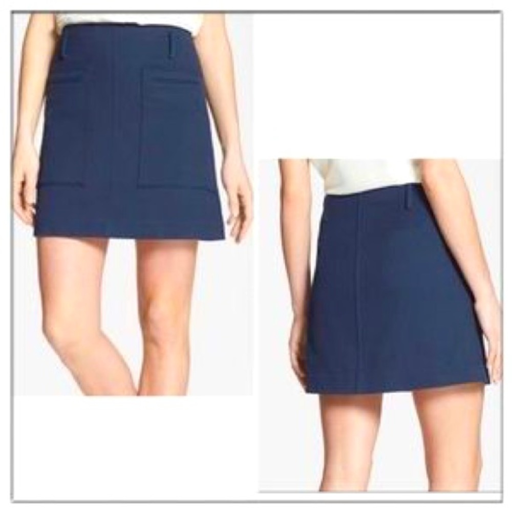 Theory Fedla Mini skirt Navy 2